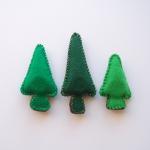 Handmade Felt Tree Magnets ..