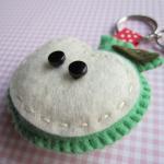 Green Apple Keyring Charm