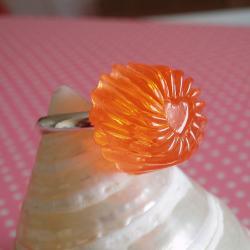 Orange Jelly Drop Ring